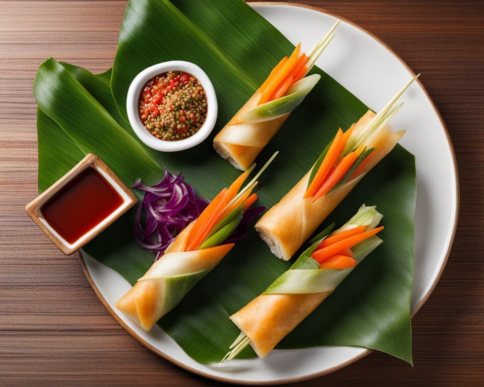 asian cuisine spring rolls